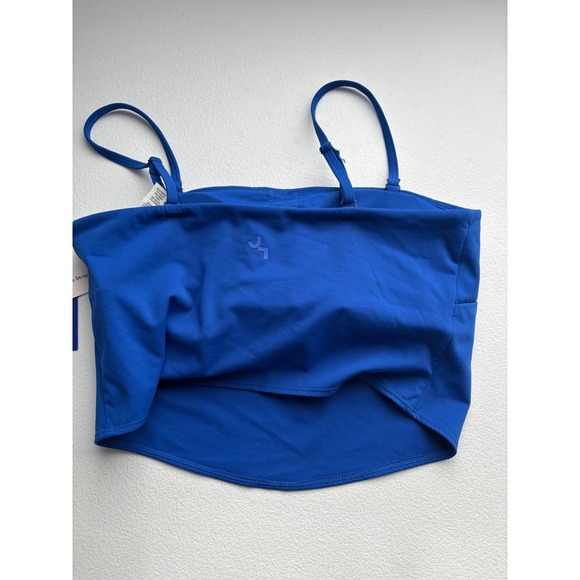 JoyLab Longline Bra Blue Convertible Strap Moisture Wicking Top - Size M - Picture 5 of 7